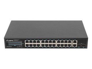 SWITCH LANBERG RSGE-24P-2S-250 24X 1GB POE+/2X GB 2X SFP RACK 19" GIGABIT ETHERNET 250W