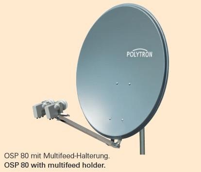 Antena SAT aluminiowa POLYTRON OSP 85 antracyt POLYTRON