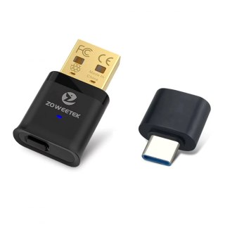 B0310 Nadajnik Audio Bluetooth Usb-C 5.0 aptX 20m Zoweetek