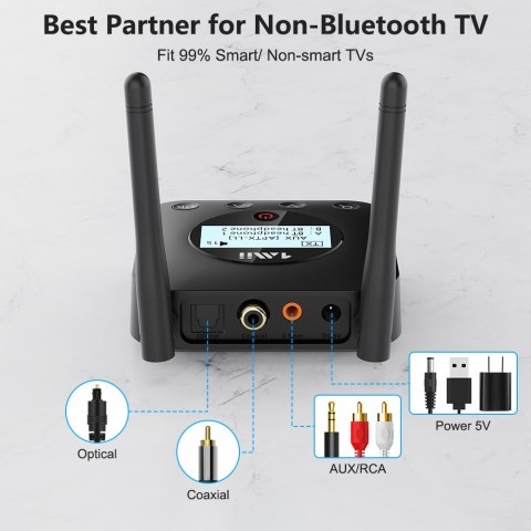 B06TX Plus Transmiter nadajnik Bluetooth 1Mii aptX 1Mii