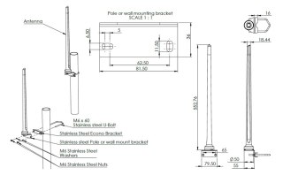 Szerokopasmowa antena dookólna Poynting OMNI-121-1 POYNTING