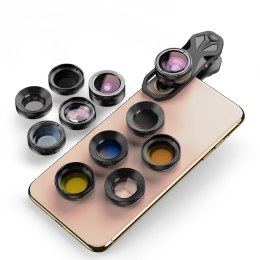 Zestaw obiektywy do smartfona 3x obiektyw 8x filtr