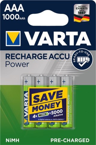 Akumulator VARTA LR03 AAA 1.2V 1000 mAh 4szt Varta