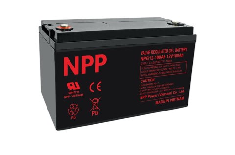 Akumulator Żelowy NPG 12V 100Ah NPP AGM DEEP GEL NPP POWER