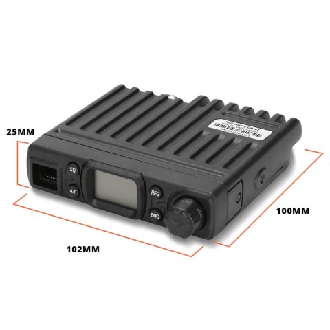 CB Radio Mini SQ/ASQ Gain AM/FM Spacetronik CB-27