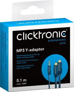 CLICKTRONIC Adapter wtyk jack 3,5mm - 2xRCA