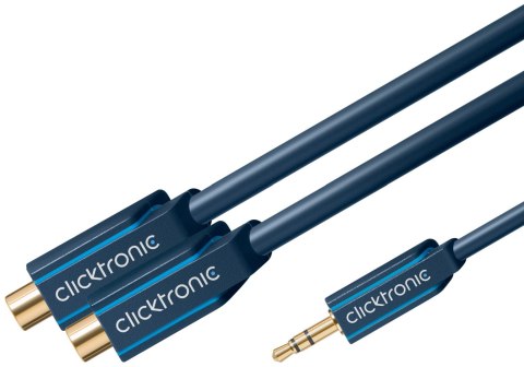 CLICKTRONIC Adapter wtyk jack 3.5mm - 2xRCA CLICKTRONIC