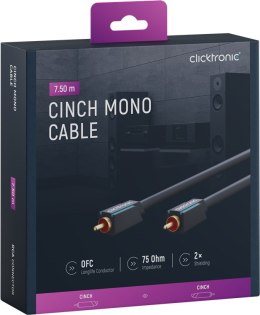 CLICKTRONIC Kabel Audio 1xRCA - 1xRCA Coaxial 7,5m
