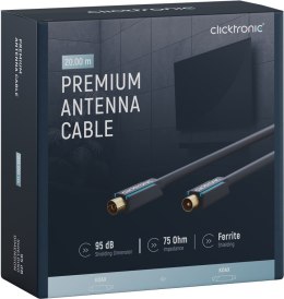 CLICKTRONIC Przyłącze TV IEC kabel antenowy 20m CLICKTRONIC