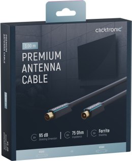 CLICKTRONIC Przyłącze TV IEC kabel antenowy 3m CLICKTRONIC