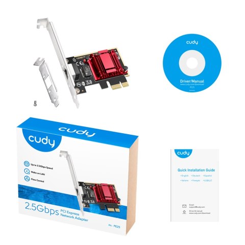 Karta sieciowa PCI-E 2.5 Gbps Cudy PE25 Cudy