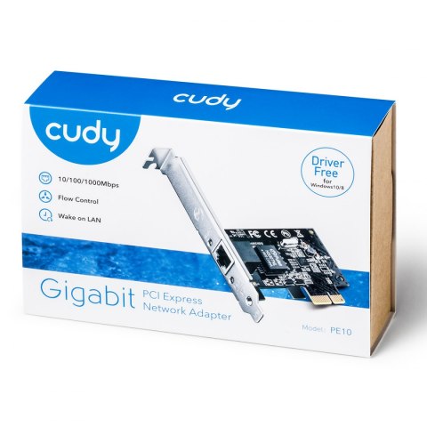 Karta sieciowa PCI-E RJ45 1000M gigabit Cudy PE10 Cudy