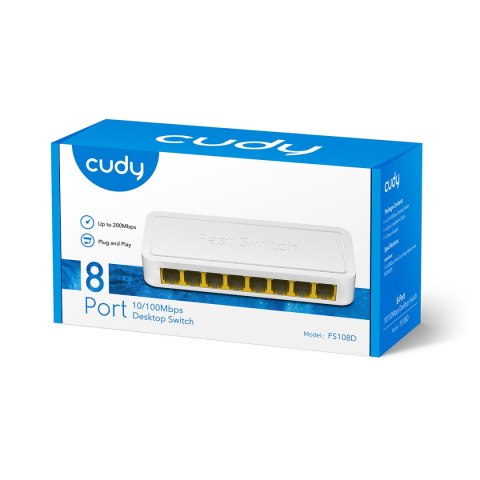 SWITCH LAN 8-port FS108D 10/100 Mbps Fast Cudy