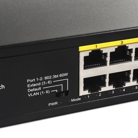 SWITCH PoE+ 8-port GS1008PT 120W 1Gbps VLAN Extend Cudy