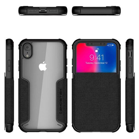 Etui Exec 3 Apple iPhone Xr czarny GHOSTEK