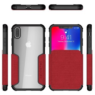 Etui Exec 3 Apple iPhone Xs Max czerwony GHOSTEK