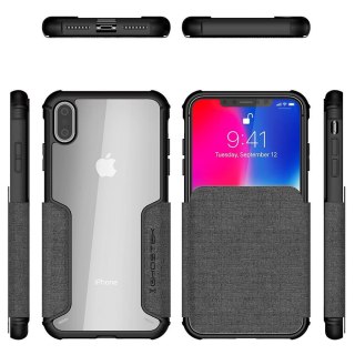 Etui Exec 3 Apple iPhone Xs Max szary GHOSTEK