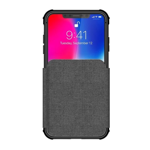 Etui Exec 3 Apple iPhone Xs Max szary GHOSTEK