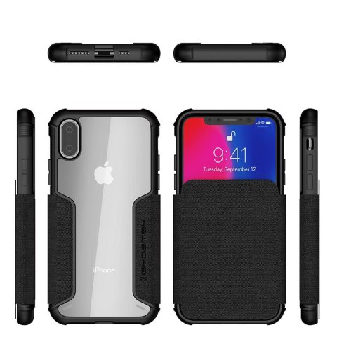 Etui Exec 3 Apple iPhone Xs czarny GHOSTEK