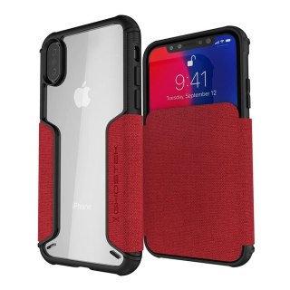 Etui Exec 3 Apple iPhone Xs czerwony GHOSTEK