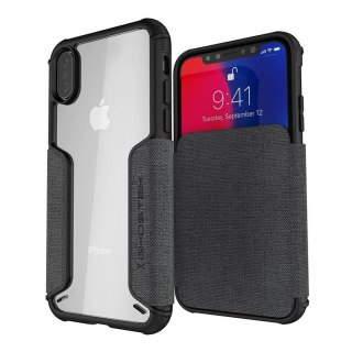 Etui Exec 3 Apple iPhone Xs szary GHOSTEK