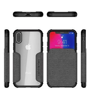 Etui Exec 3 Apple iPhone Xs szary GHOSTEK