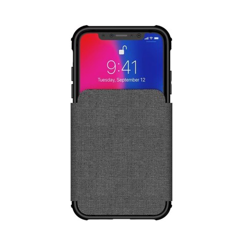 Etui Exec 3 Apple iPhone Xs szary GHOSTEK