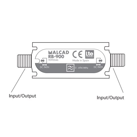 Filtr LTE 5G ekranowany ALCAD RB-900 C48 0-694 MHz Alcad