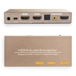 Extractor HDMI-HDMI + Audio SPDIF lub R/L SPH-AE10 SPACETRONIK