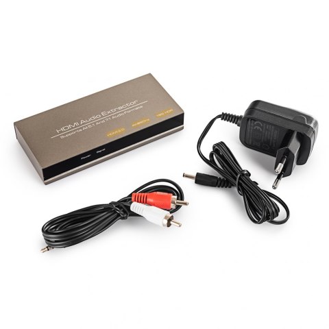 Extractor HDMI-HDMI + Audio SPDIF lub R/L SPH-AE10 SPACETRONIK