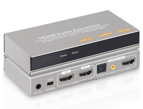 Extractor HDMI-HDMI + Audio SPDIF lub R/L SPH-AE10 SPACETRONIK