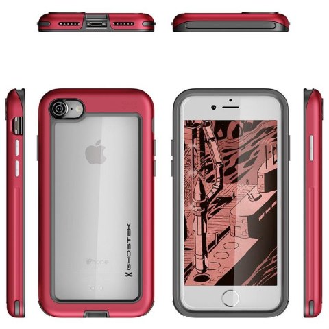 Etui Atomic Slim Apple iPhone 7 8 czerwony GHOSTEK