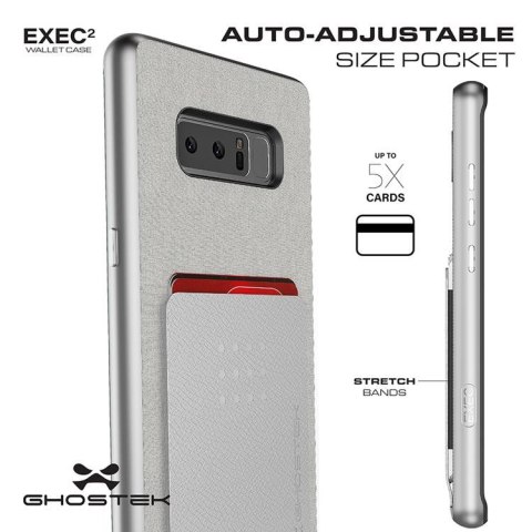 Etui Exec 2 Samsung Galaxy Note8 srebrny GHOSTEK