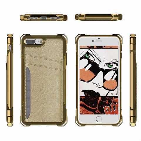 Etui Exec Apple iPhone 7 Plus 8 Plus złoty GHOSTEK