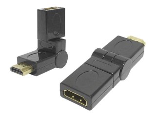 Adapter wt. HDMI - gn. HDMI zm.kąta 180/obrót 360 SPACETRONIK