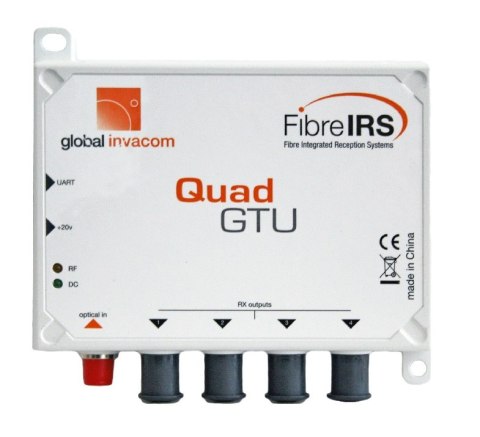 GI-FibreIRS odbiornik Quad GTU Mark III + zas. 20V Global Invacom