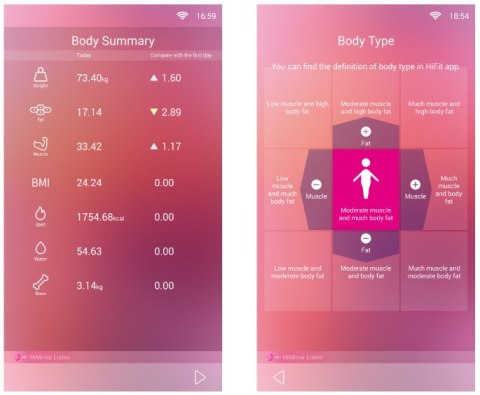 Interaktywna waga z matą HiMirror Smart Body Scale HiMirror