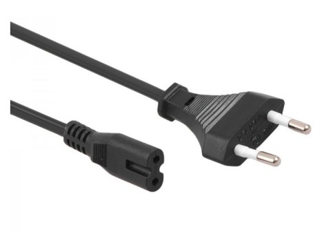 Kabel zasilający ósemka C7 Goobay 2x90 czarny 0.75
