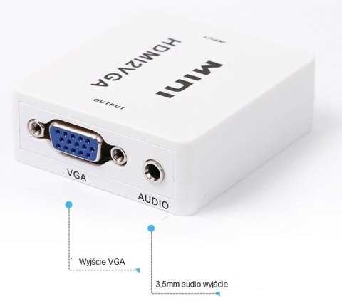 Konwerter HDMI na VGA + audio SPH-VA01 SPACETRONIK