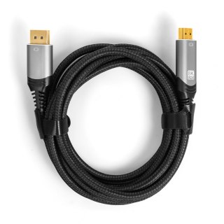 Kabel DP HDMI 1.4 8K Spacetronik KDH-SPA010 1m SPACETRONIK