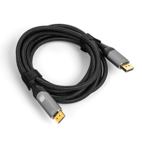 Kabel DP HDMI 1.4 8K Spacetronik KDH-SPA010 1m SPACETRONIK