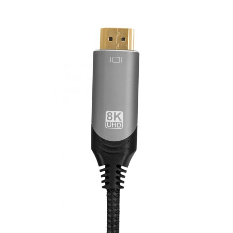 Kabel DP HDMI 1.4 8K Spacetronik KDH-SPA010 1m SPACETRONIK