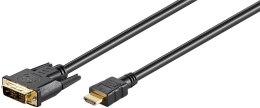 Kabel DVI-D (18+1) Single Link - HDMI Goobay 10m Goobay