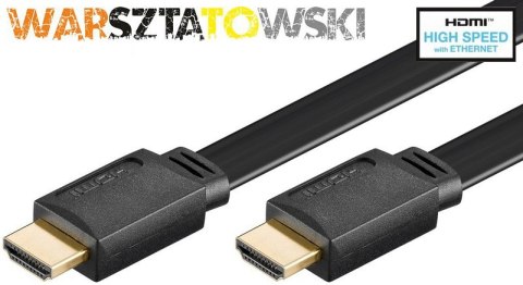 Kabel HDMI Goobay High Speed Płaski - 3m Goobay