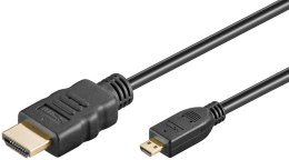 Kabel HDMI - micro HDMI 2.0 4K 60Hz Goobay 1,5m Goobay