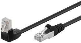 Kabel LAN Patchcord CAT 5E F/UTP 1x90 CZARNY 5m Goobay