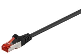 Kabel LAN Patchcord CAT 6 S/FTP LSZH czarny 10m Goobay