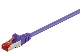 Kabel LAN Patchcord CAT 6 S/FTP LSZH fiolet 0,5m Goobay