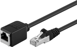 Kabel LAN przedłużacz CAT 5E czarny 15m Goobay