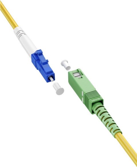 Patchcord optyczny SIMPLEX SC-APC - LC Goobay 15m